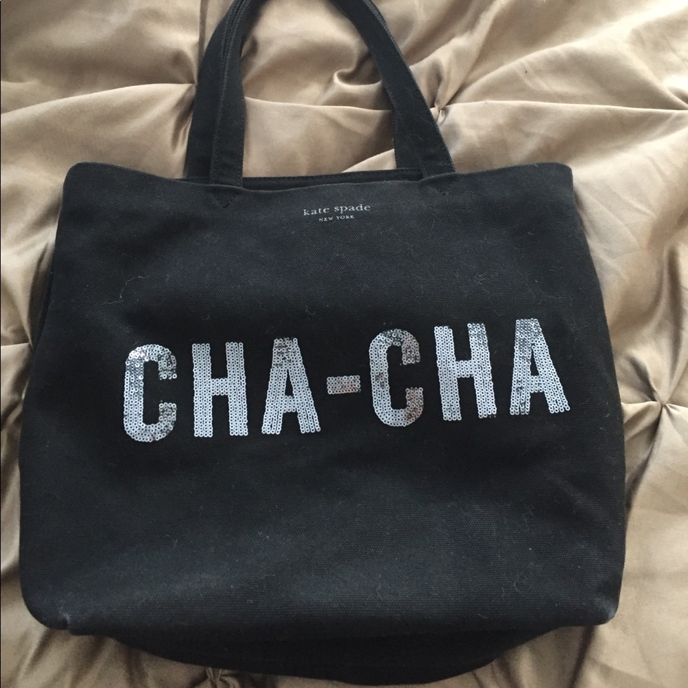 Kate Spade black Cha Cha tote